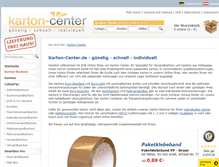 Tablet Screenshot of karton-center.de
